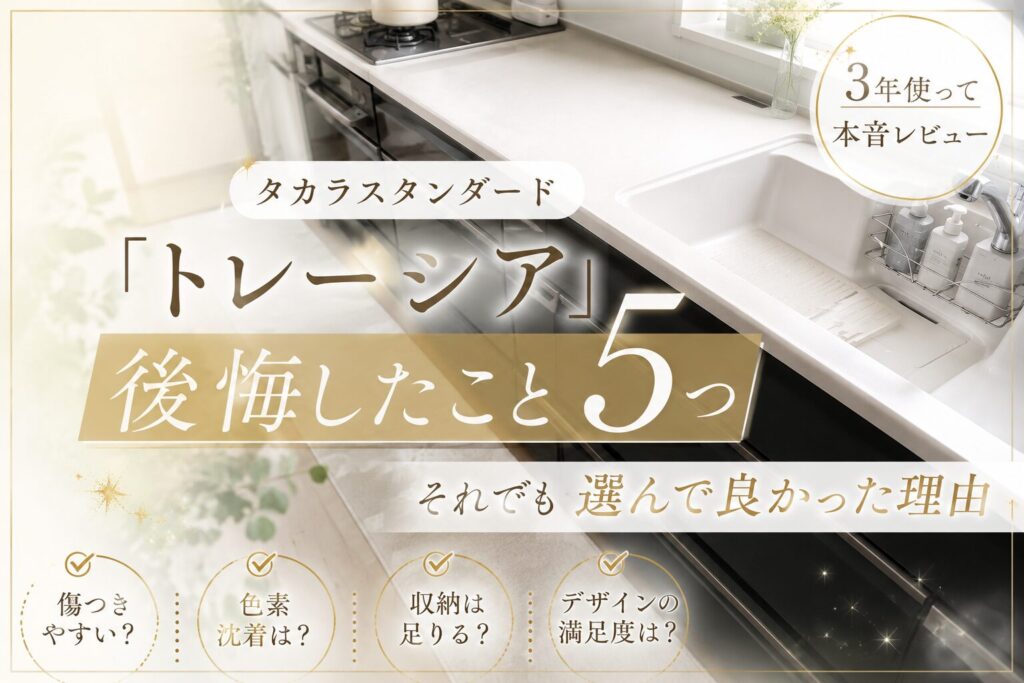 タカラスタンダードのキッチン「トレーシア」で後悔したポイント5つ