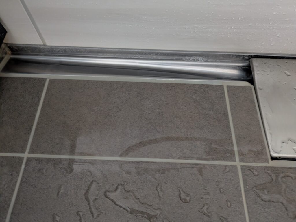 洗い流した直後